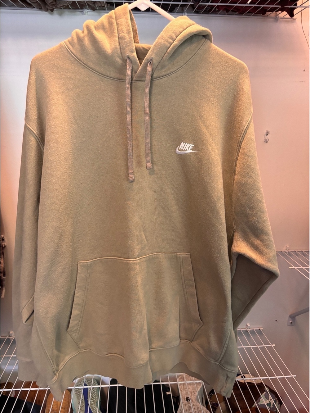 Nike XXL Tan Hoodie with Front Pocket